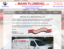 Tablet Screenshot of mannplumbing.com